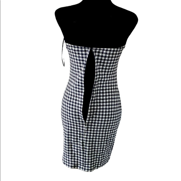 Embroidered Heart Decal Plaid Dress - Picture 4 of 6